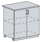 Н 800 Каркас нижнего шкафа (БЕЛ)