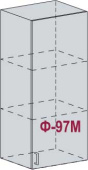 ВП 500М Каркас верхнего шкафа-пенала (ВОТАН)