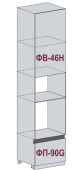 П 606МНG Каркас нижнего шкафа (СЕР)