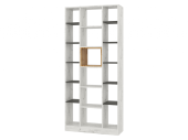 НКМ Кент-1 секция№7 Стеллаж Дуб Крафт Белый/Антрацит
